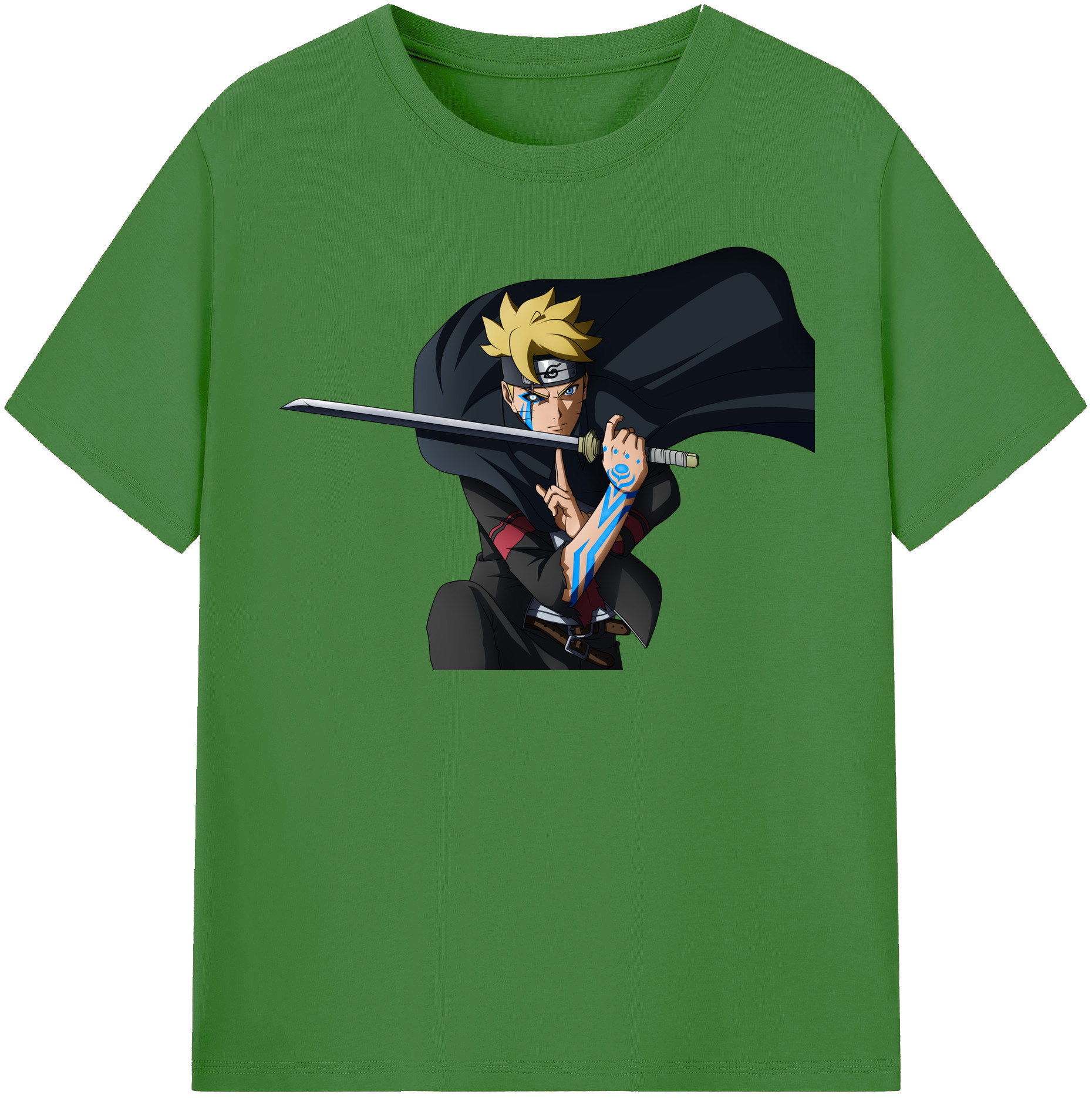 （画像用） NARUTO -ナルト- うずまき ボルト Uzumaki Boruto レディースカジュアルプリントTシャツ（綿100％）